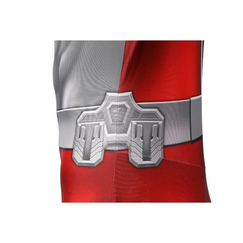 Red Ranger Cosplay Costume KISHIRYU SENTAI RYUSOULGER Spandex Suit