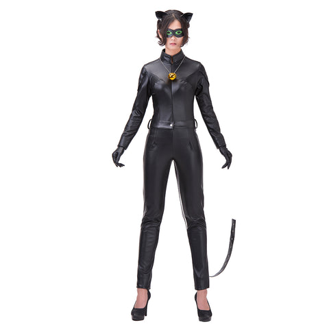 Miraculous Ladybug Cat Noir Black Jumpsuits Halloween Costumes