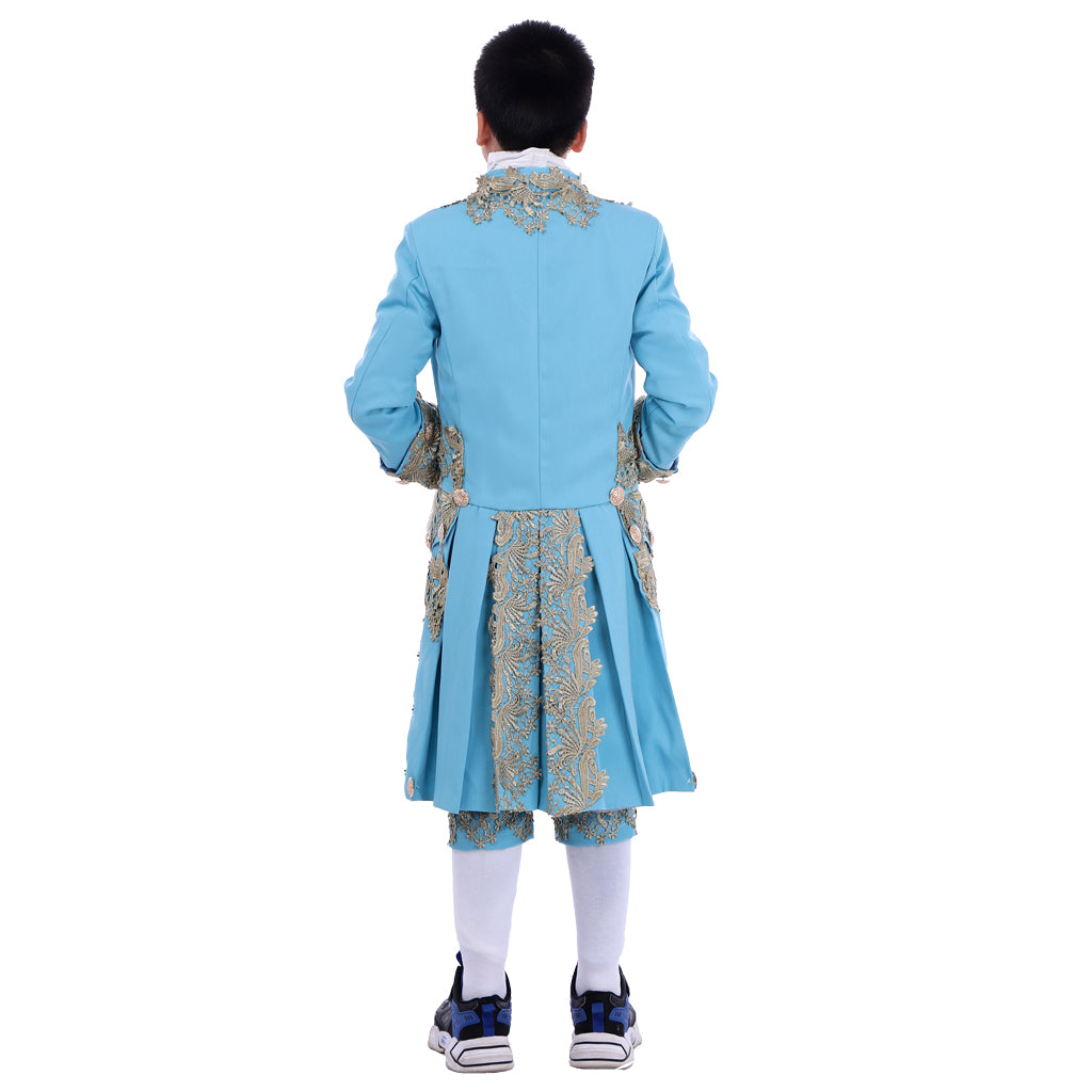 18th Century Colonial Court Costume for Boys - Washington Rococo Blazer Suit