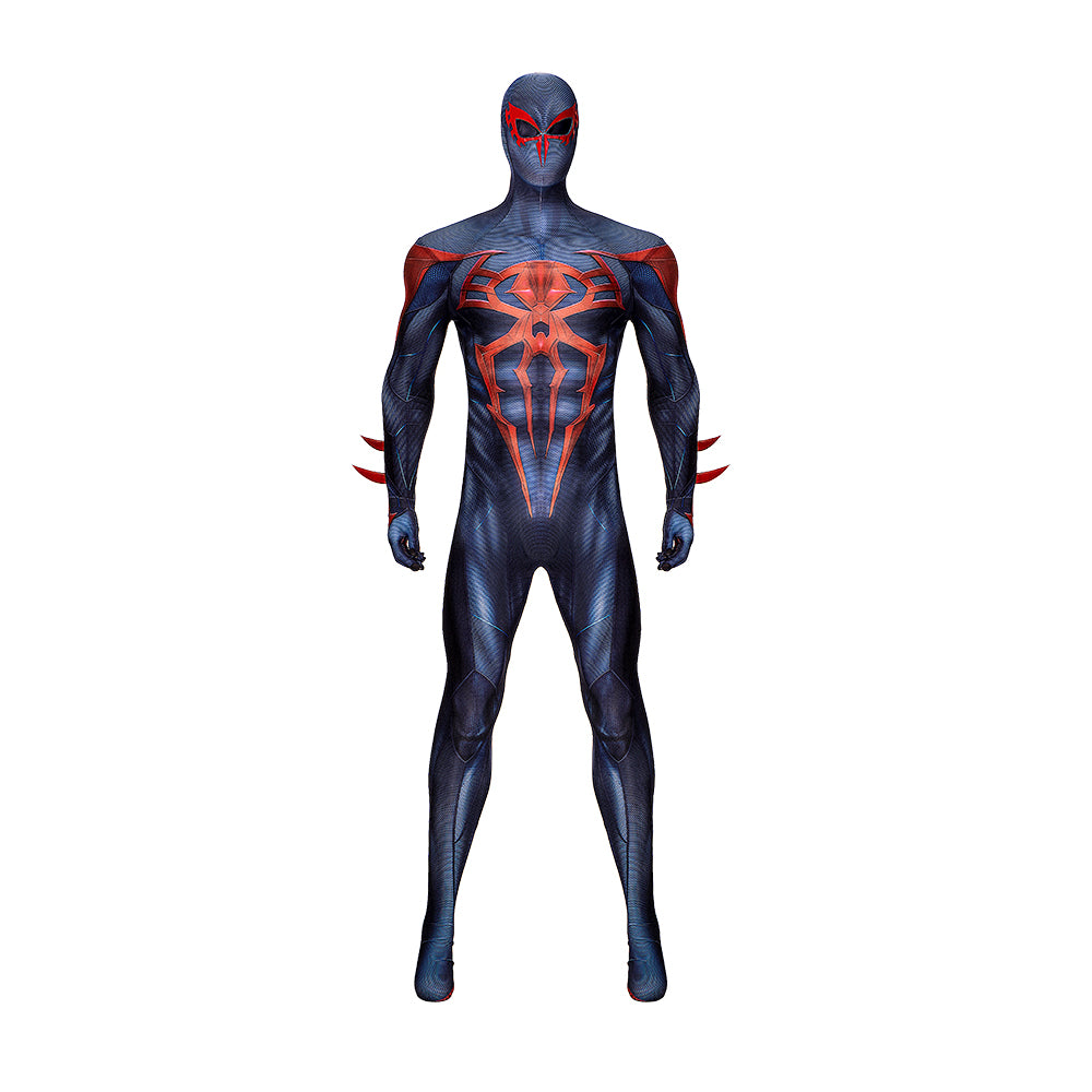 PS4 Spider-Man 2099 Black Suit Miles Morales Cosplay Costume