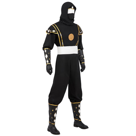 Power Rangers Black Ninja Ranger Black Ninjetti Ranger Cosplay Costume - Authentic Design for Fans