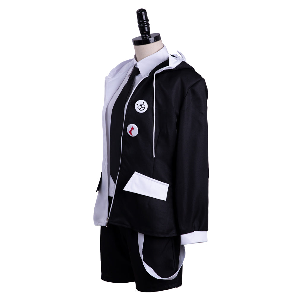 Danganronpa Monokuma Cosplay Costume Full Set - Black & White Bear Outfit