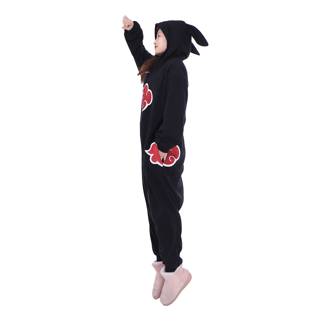 Naruto Akatsuki Rabbit Ear Onesie Cosplay Costume