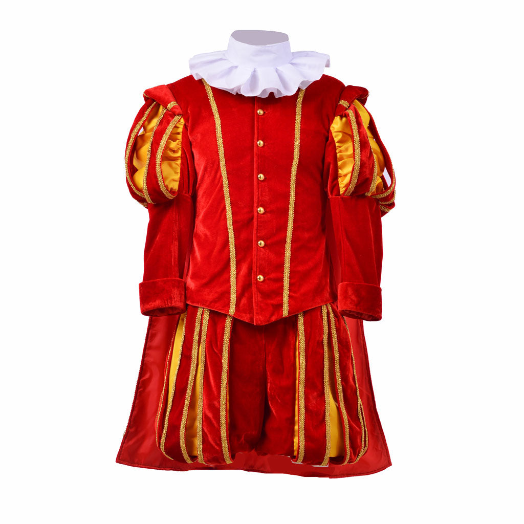 Men’s Tudor Renaissance Cosplay Costume - Elizabethan Era King’s Suit with Hat | Coscomos Medieval Series