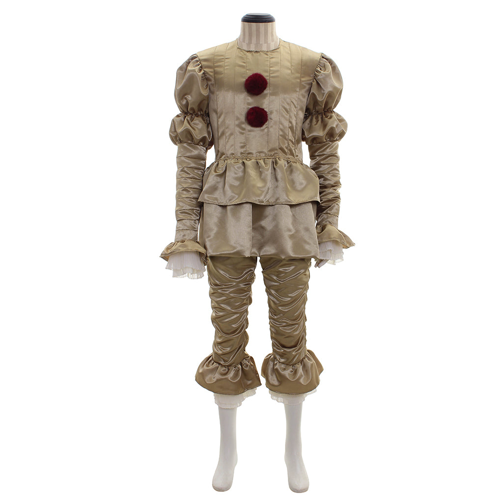 Pennywise The Dancing Clown Cosplay Costume - Movie It Chapter Two Stephen King Horror Fancy Dress for Adults