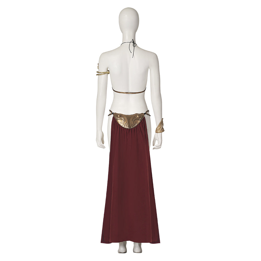 Star Wars Princess Leia Slave Girl Cosplay Costume – Iconic Outfit for Fans and Events