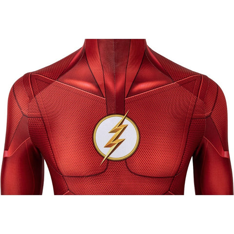 The Flash Season 5 Barry Allen Cosplay Costume Jumpsuit Mask Full Set 3D Print