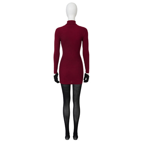 Ada Wong Cosplay Costume - Resident Evil 2 Red Dress Outfit for Women