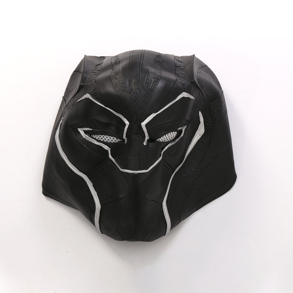 DC Black Panther Jumpsuit Cosplay Costume Suit with Mask for Men - Halloween Bodysuit