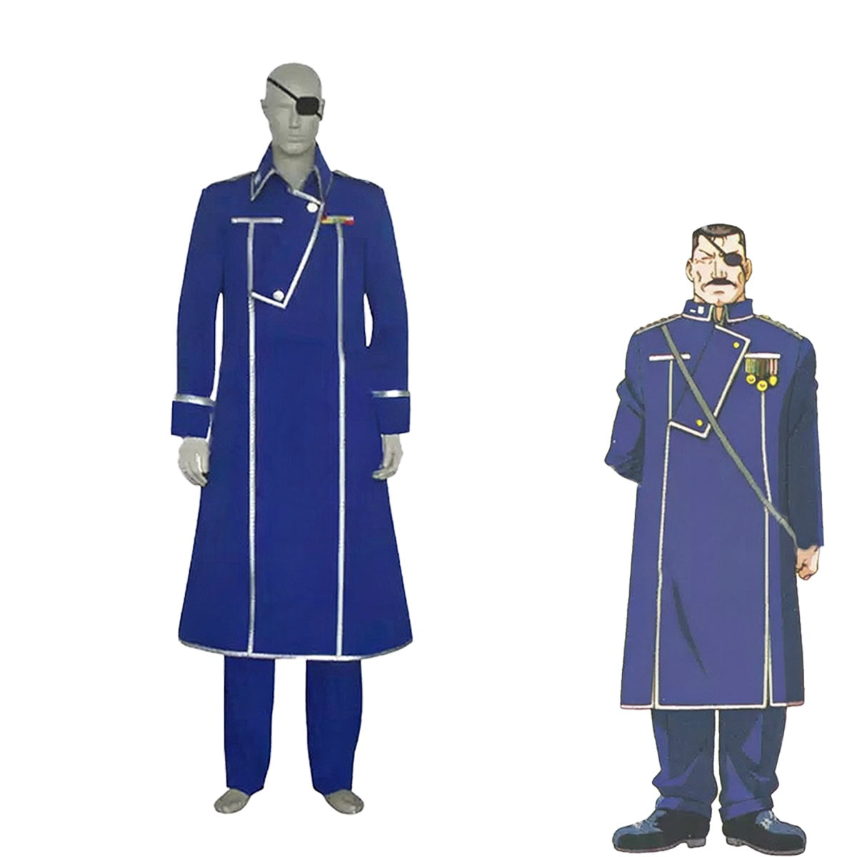 Fullmetal Alchemist King Bradley Cosplay Costume