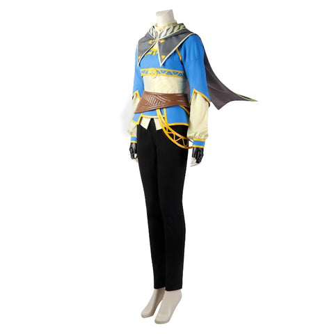 Princess Zelda Blue Cosplay Costume - Breath of the Wild Outfit for Halloween & Events