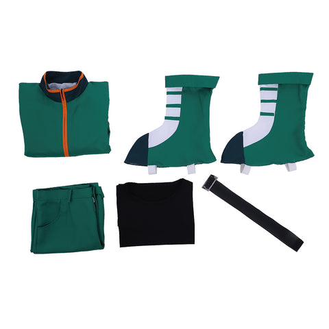 Hunter x Hunter Gon Freecss Cosplay Costume Green Suit Outfit