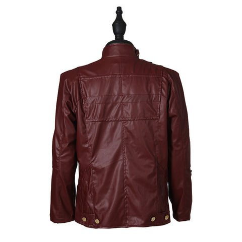 Star Lord Leather Jacket Cosplay Halloween Costume - Guardians of the Galaxy 2 Short Jacket by Coscosmos