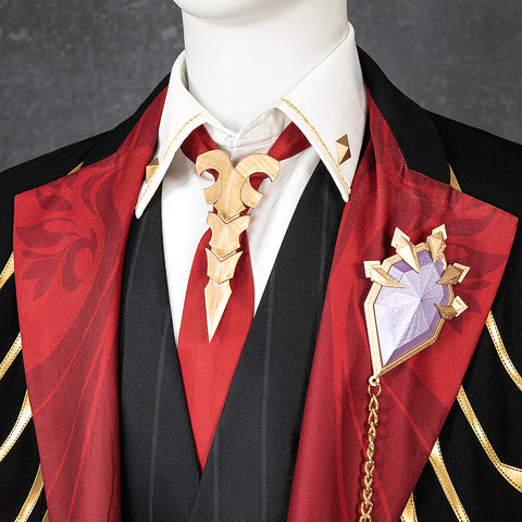 Disfraz de Duke Inferno Ifrit Costume, Honkai Star Rail Game Cosplay Outfit with Crown