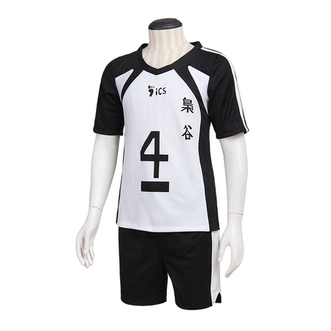 Haikyuu!! Bokuto Kotaro Cosplay Costume Fukurodani Academy Volleyball Black White Uniform