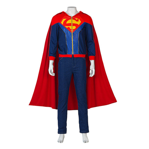 2022 Batman and Superman: Battle of the Super Sons Jon Kent Cosplay Costume Halloween Superboy Suit