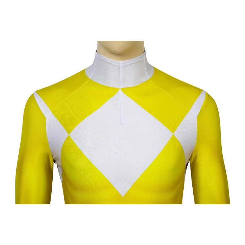 MMPR Yellow Ranger Suit Costume Cosplay Jumpsuit - Power Rangers Inspired Outfit