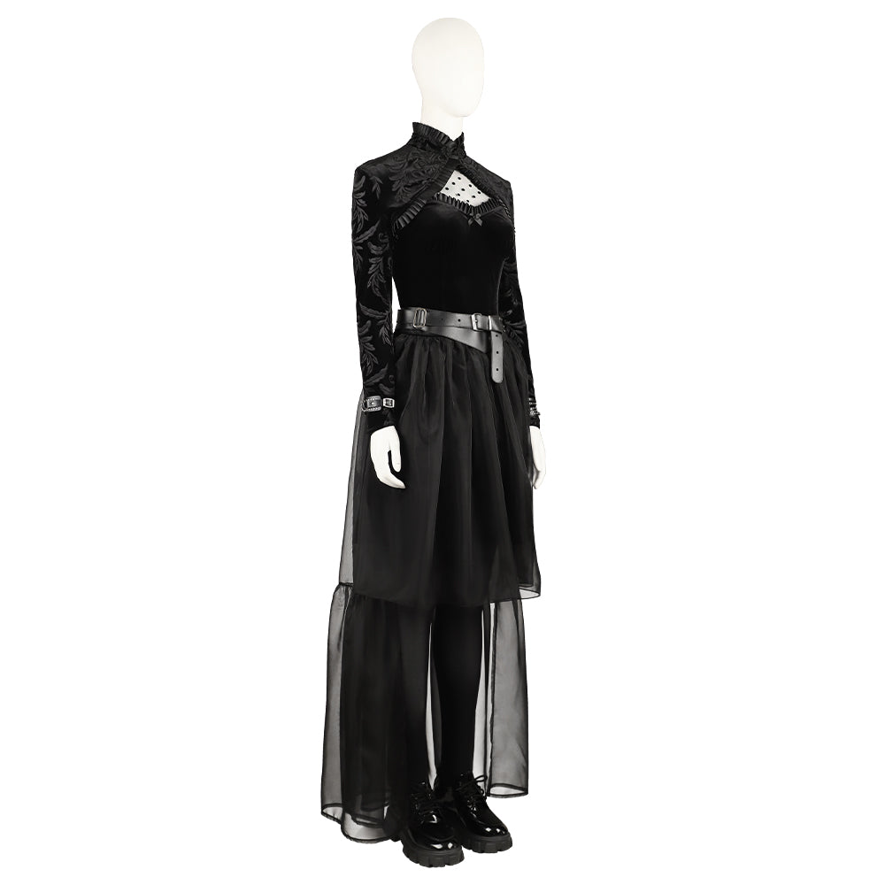 Lisa Frankenstein 2024 Cosplay Costume - Black Movie Outfit for Halloween & Events