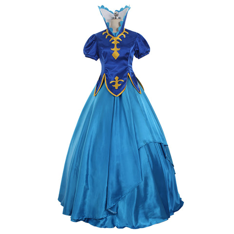 Fairy Tail Juvia Lockser Cosplay Costume - Blue Lolita Party Dress