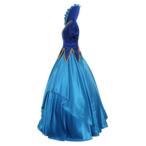 Fairy Tail Juvia Lockser Cosplay Costume - Blue Lolita Party Dress