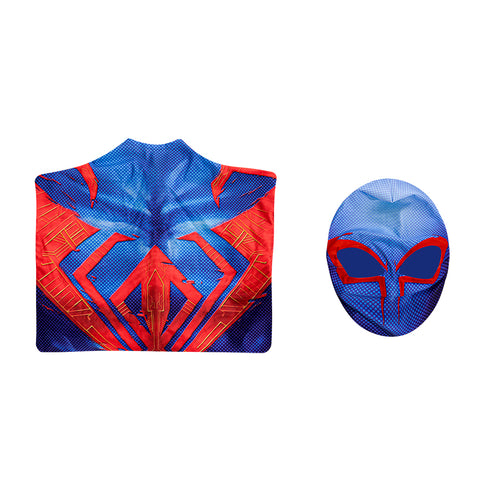 Upgraded 2099 Spiderman Muscle Bodysuit Cosplay Costume Halloween Jumpsuit Suit