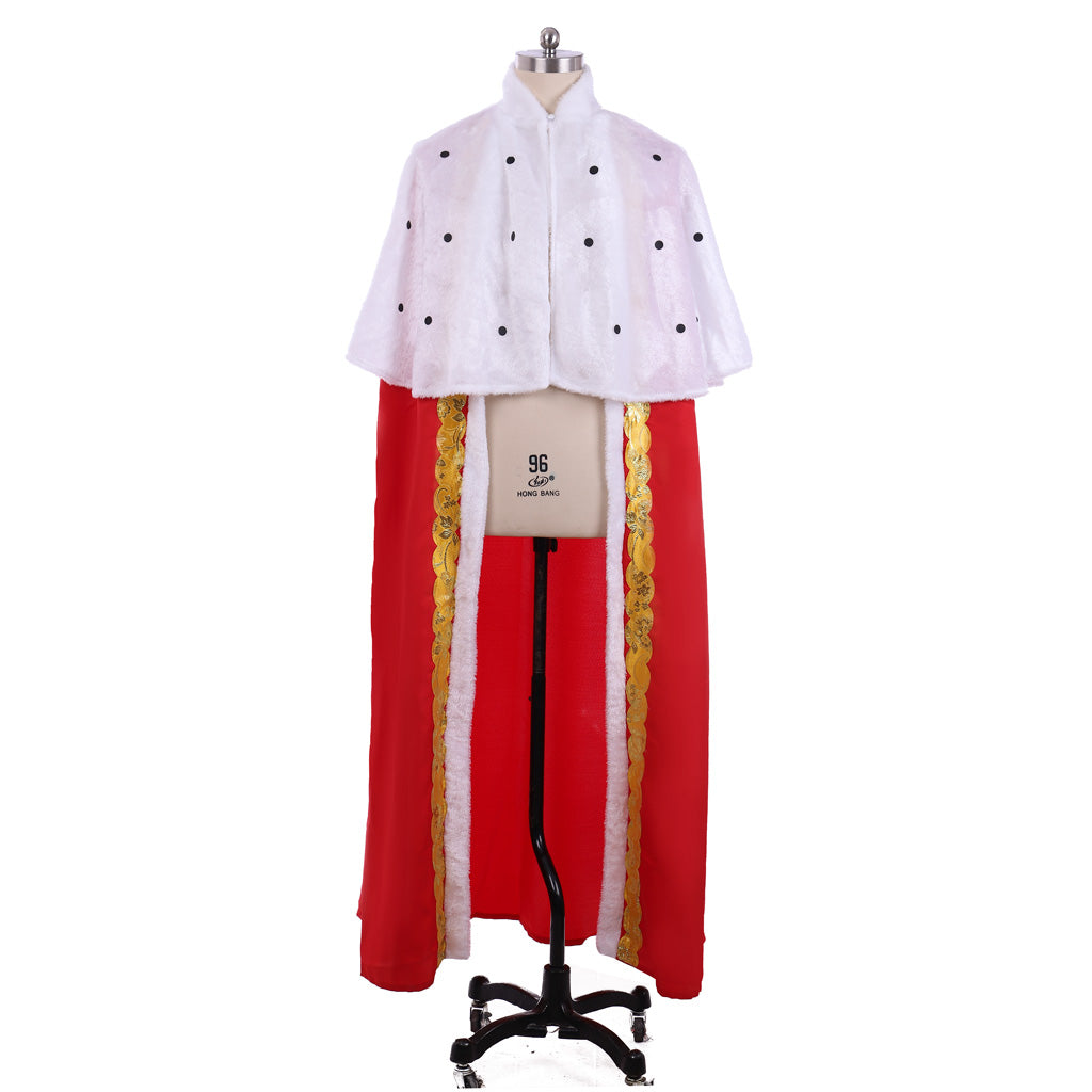 Hamilton King George III Medieval Luxury Cloak - Royal Men’s Cosplay Cape for Halloween & Carnival | Coscomos