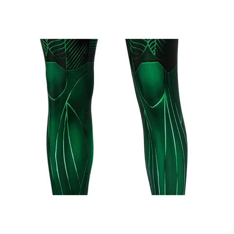 Green Lantern Hal Jordan Printed Jumpsuit Cosplay Costume for Halloween