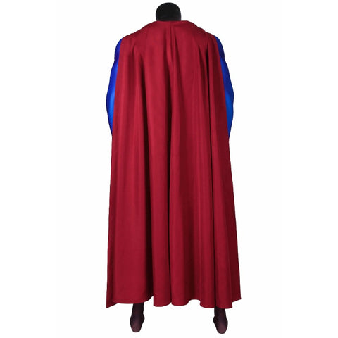 Super Hero Infinite Earths Clark Blue Cosplay Suit with Cloak