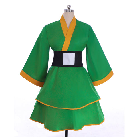 Hunter X Hunter Gon Freecss Cosplay Costume - Women’s Lolita Green Kimono Dress