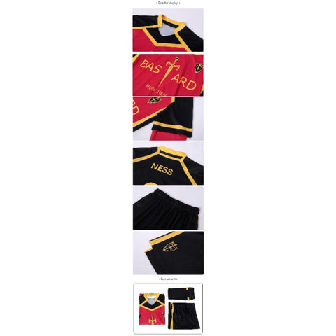 Blue Lock Cosplay Jersey – Kaiser, Ness, Isagi, Kurona & Hiori Bastard Munchen Football Uniform for Anime Fans