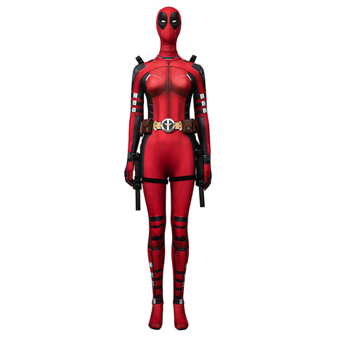 Deadpool 3 Deadpool & Wolverine Kidpool Wade Wilson Cosplay Hoodie – Women Version