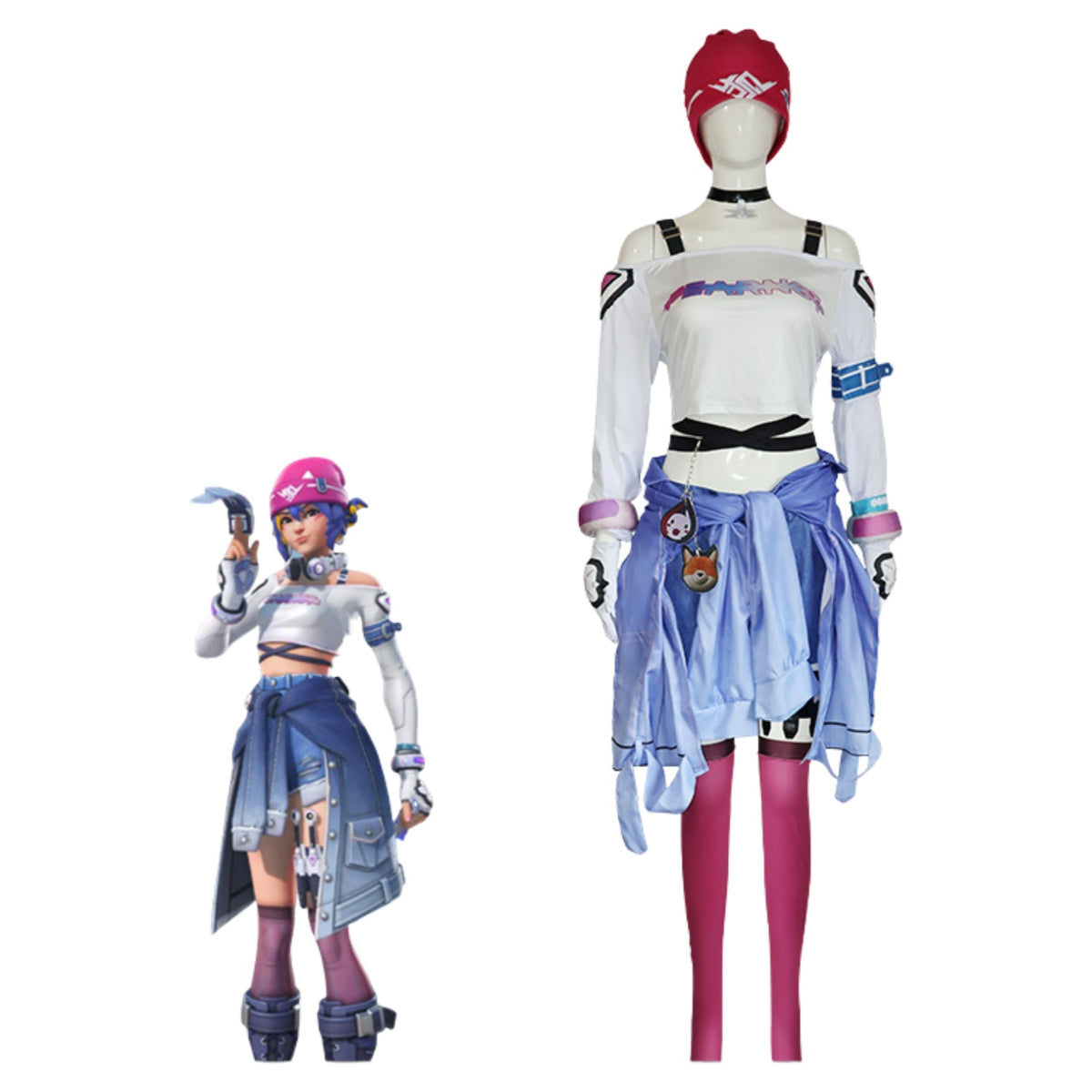 Overwatch Kiriko Casual Cosplay Costume - Anime Game Character Halloween Outfit