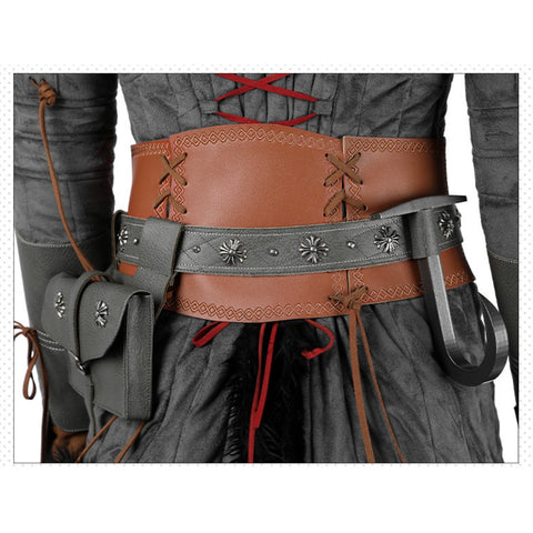 The Witcher IV Ciri Cosplay Costume Full Set With Cloak For Women