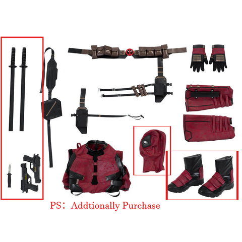 Deadpool 3 Deadpool Wade Wilson Cosplay Costume