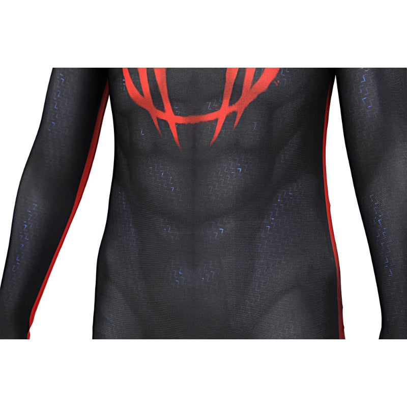 Across the Spider-Verse Miles Morales Kids Cosplay Costume – Superhero Outfit