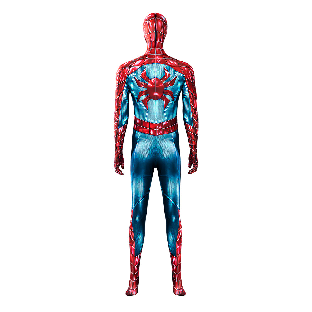 Marvel Spider-Man 2 Peter Parker Cosplay Costume - Halloween Battle Suit Blue Red Bodysuit