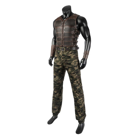 Mens Kraven Costume Outfit with Accessories Halloween Hunter Cosplay Suit