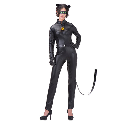 Miraculous Ladybug Cat Noir Black Jumpsuits Halloween Costumes