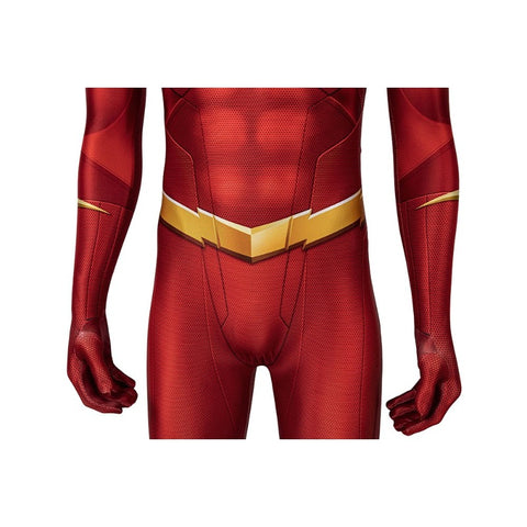 The Flash Season 5 Barry Allen Cosplay Costume Jumpsuit Mask Full Set 3D Print