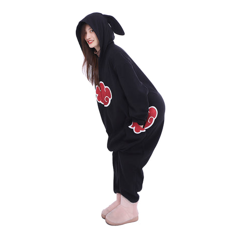 Naruto Akatsuki Rabbit Ear Onesie Cosplay Costume