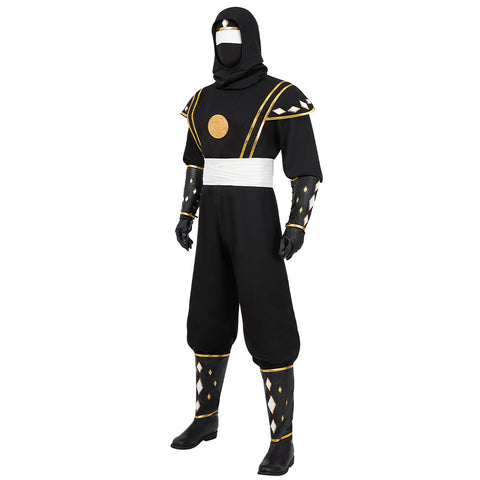 Power Rangers Black Ninja Ranger Black Ninjetti Ranger Cosplay Costume - Authentic Design for Fans