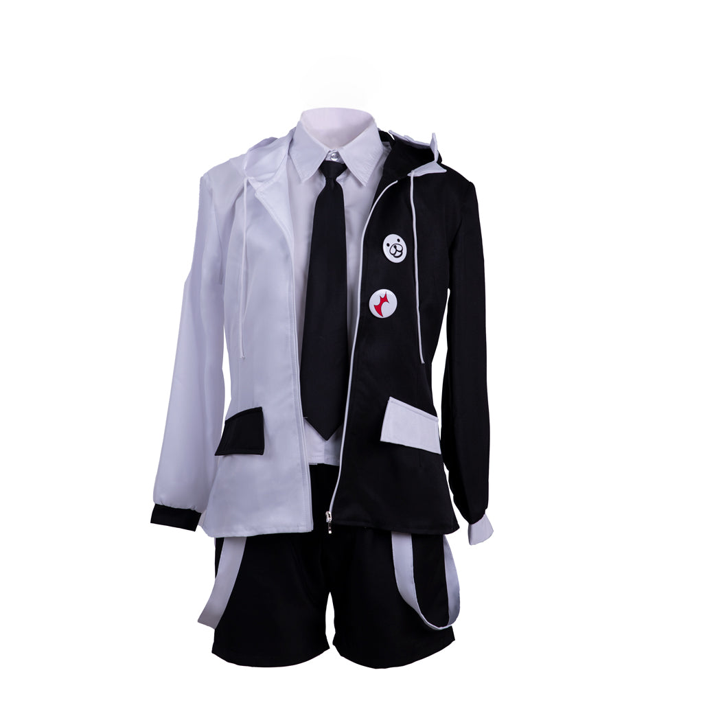 Danganronpa Monokuma Cosplay Costume Full Set - Black & White Bear Outfit