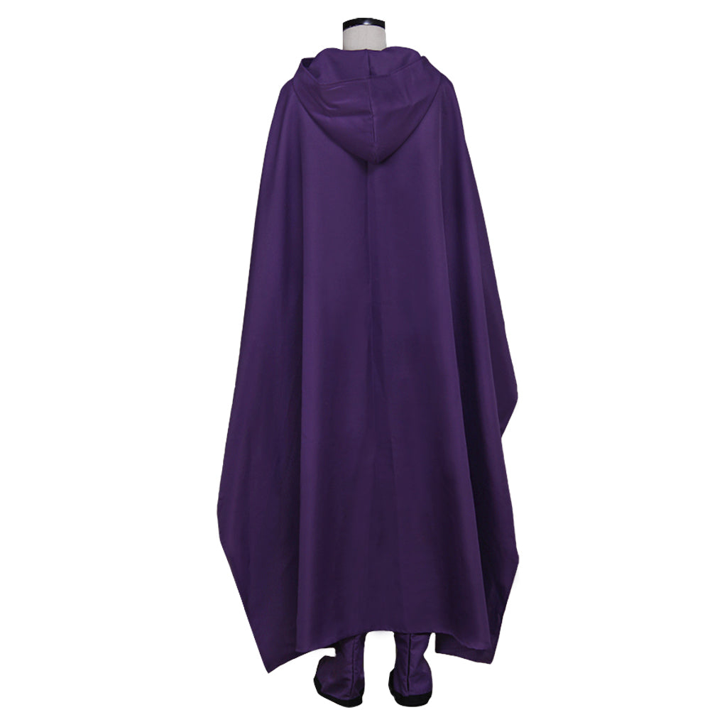 Teen Titans Raven Cosplay Costume - Superhero Comic Halloween Cape & Unitard Outfit