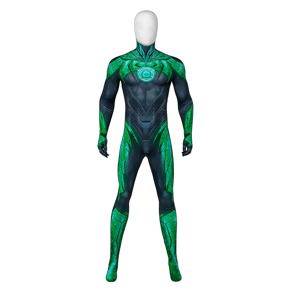 Game Suicide Squad Kill the Justice League Green Lantern Cosplay Bodysuit - Halloween Costume