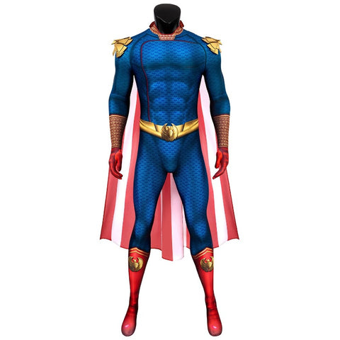 Mens Homelander Costume with Cape – Ben Soldier Cosplay Costume for Halloween