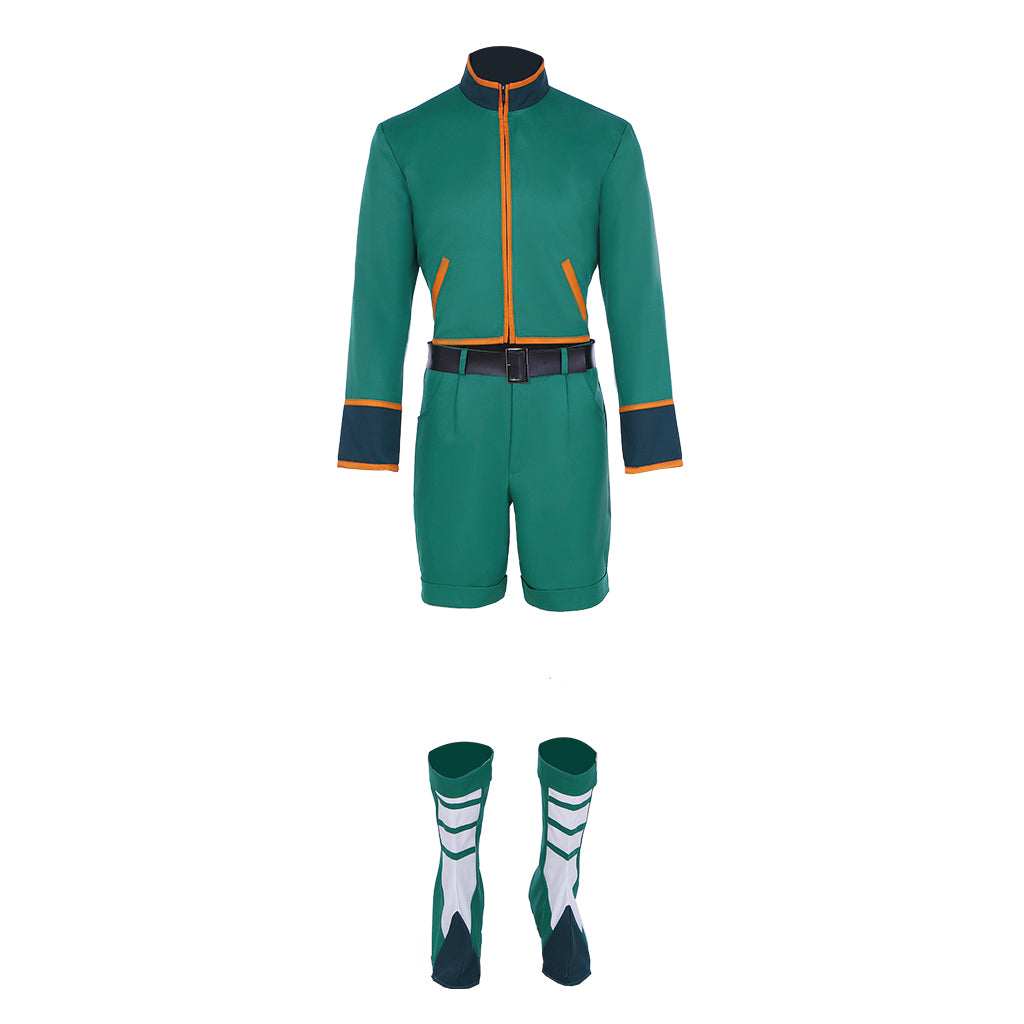 Hunter x Hunter Gon Freecss Cosplay Costume Green Suit Outfit