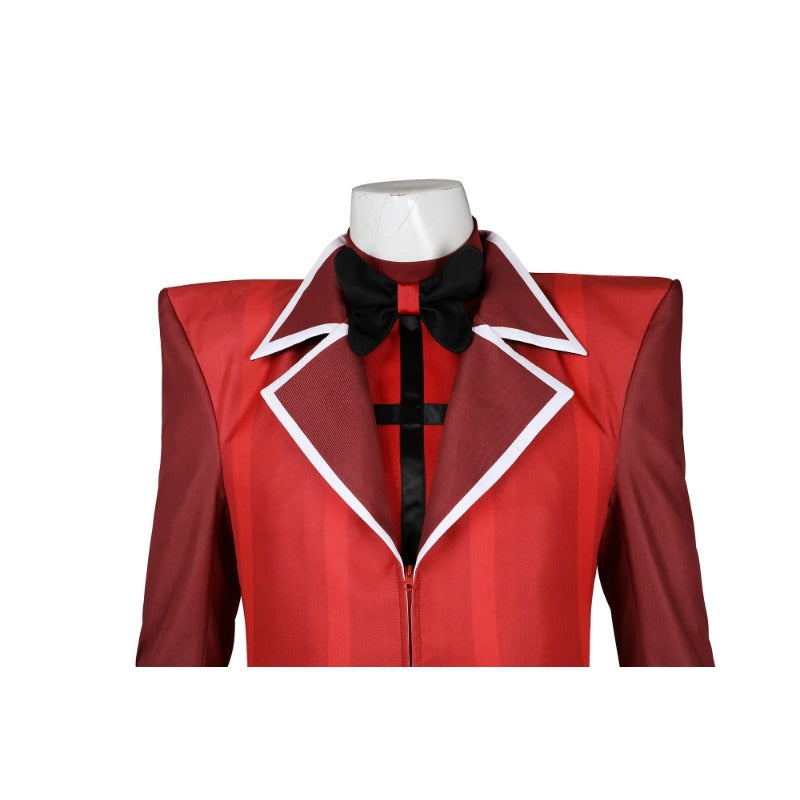 Red Tuxedo with Black Pants Men's Anime Costume for Halloween Party