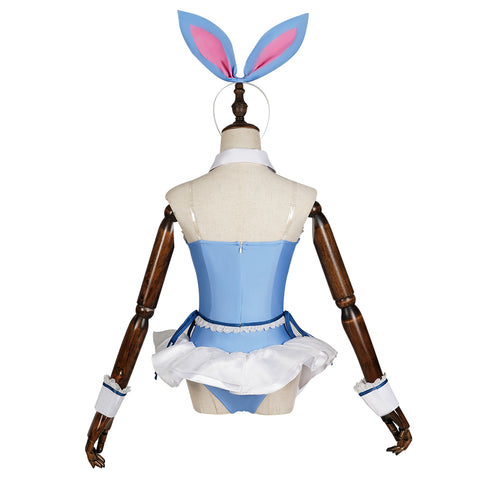 Ensembles Cosplay Costume Blue Bunny Girls Outfits Halloween Carnival Party Suit