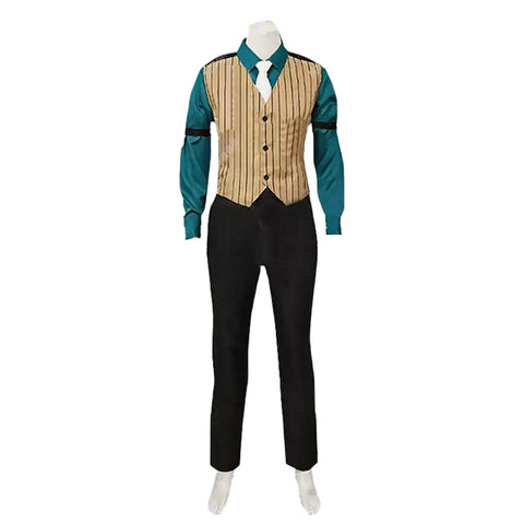 Ace Attorney Godot Cosplay Costume with Mask