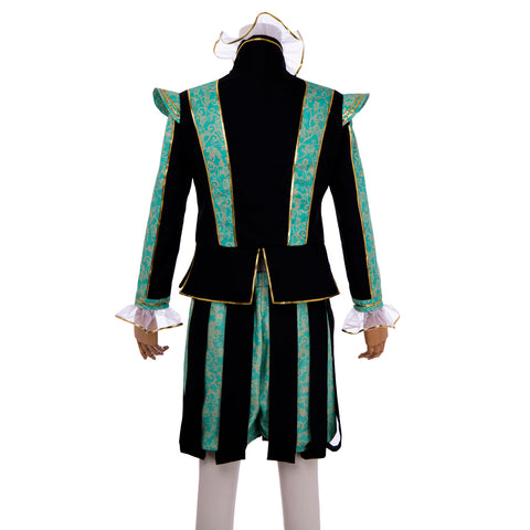 Tudor Court Noble Men's Costume - Elizabethan Prince Outfit with Hat | Coscomos Medieval Series